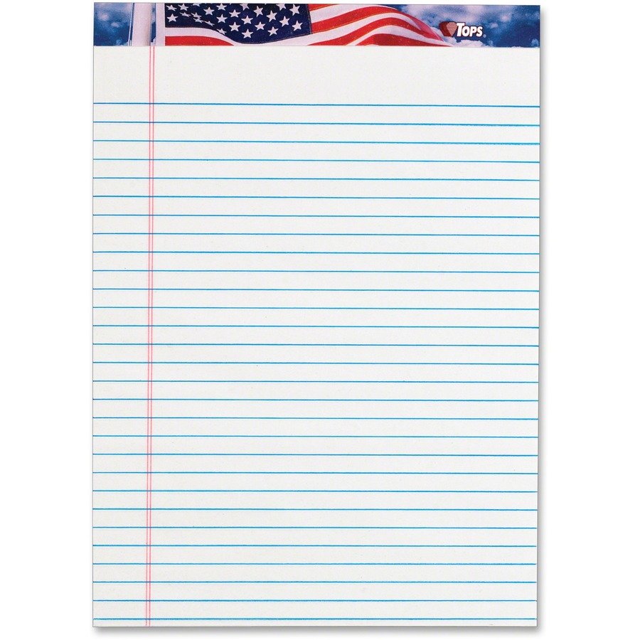 TOPS American Pride Legal Rule Writing Pad