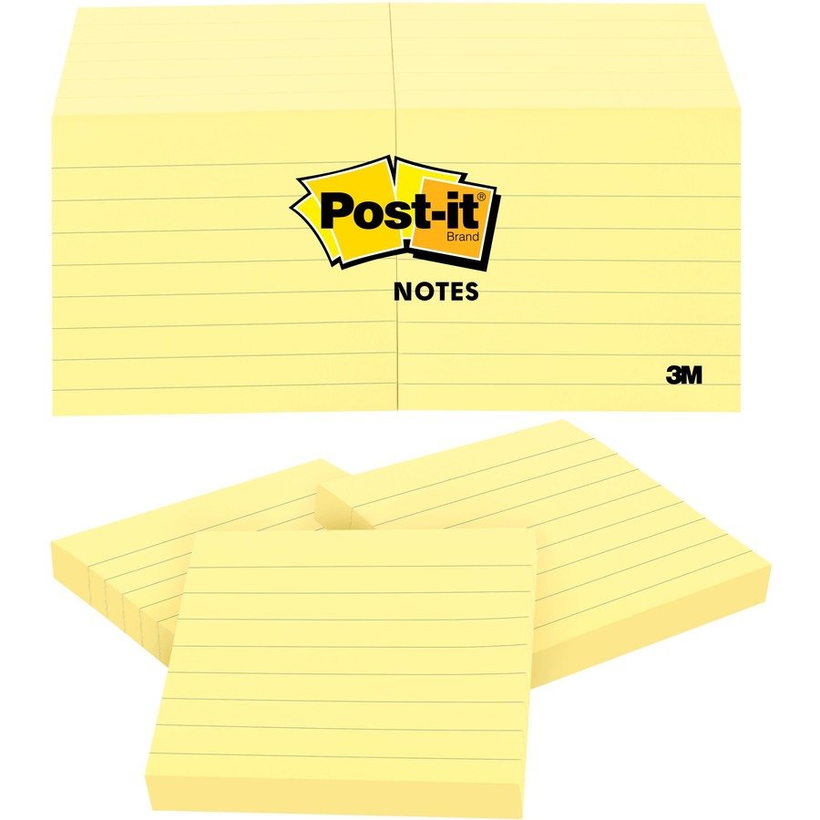 Post-it&reg; Notes Original Lined Notepads
