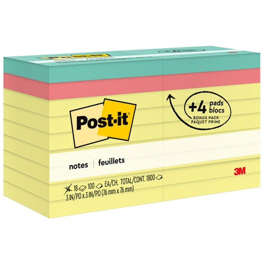 Post-it&reg; Notes Original Notepads