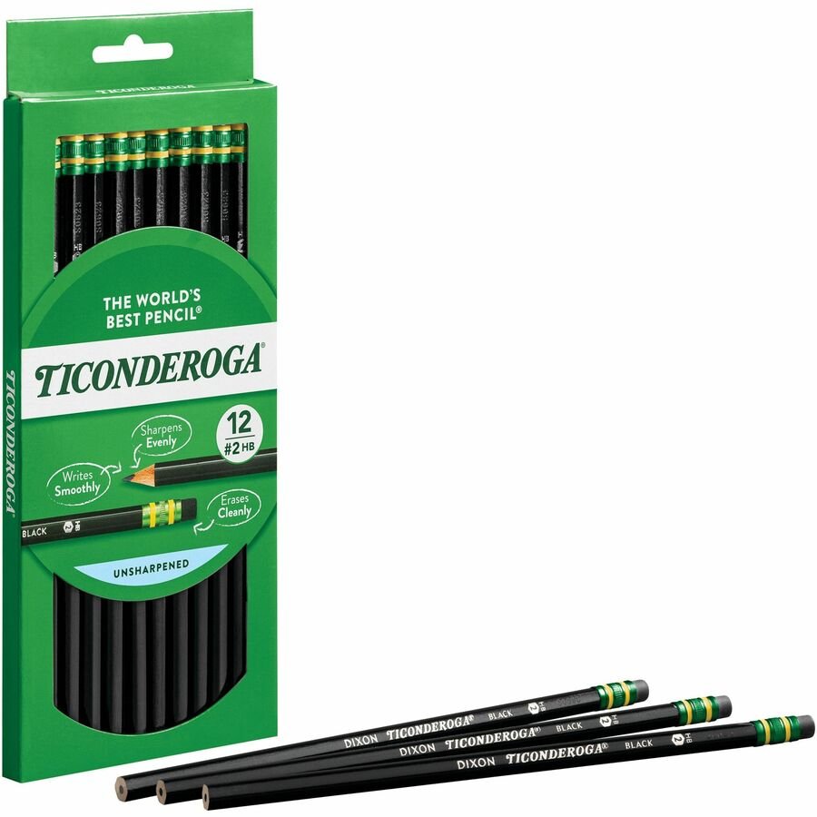 Ticonderoga Matte Black No.2 Pencil
