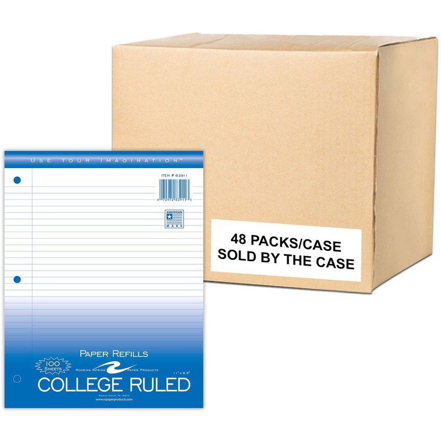 Roaring Spring College Ruled Loose Leaf Filler Paper