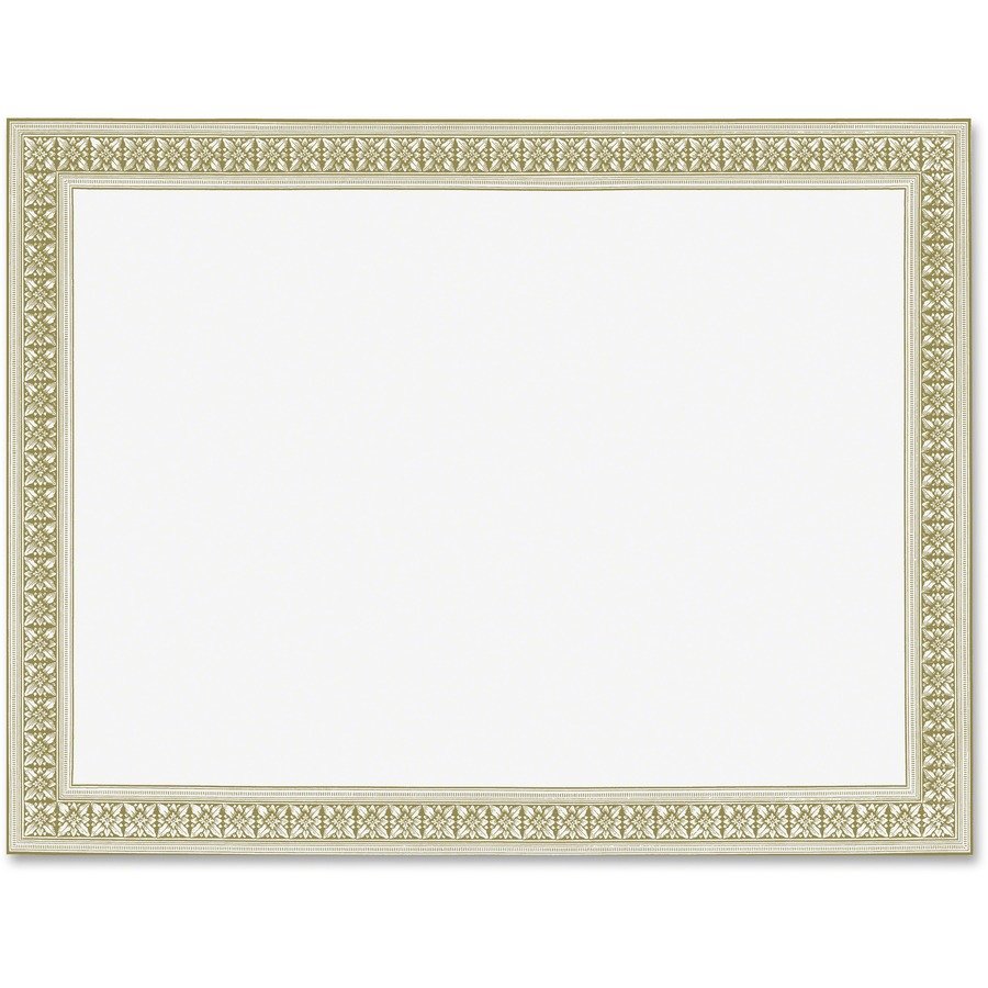 Geographics Gold Foil Stamped Flourish Design Award Certificate