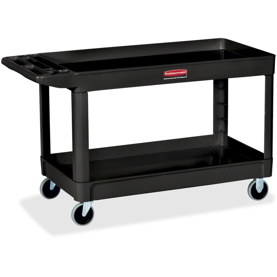 Rubbermaid Commercial 4" Casters 2-shelf Utility Cart
