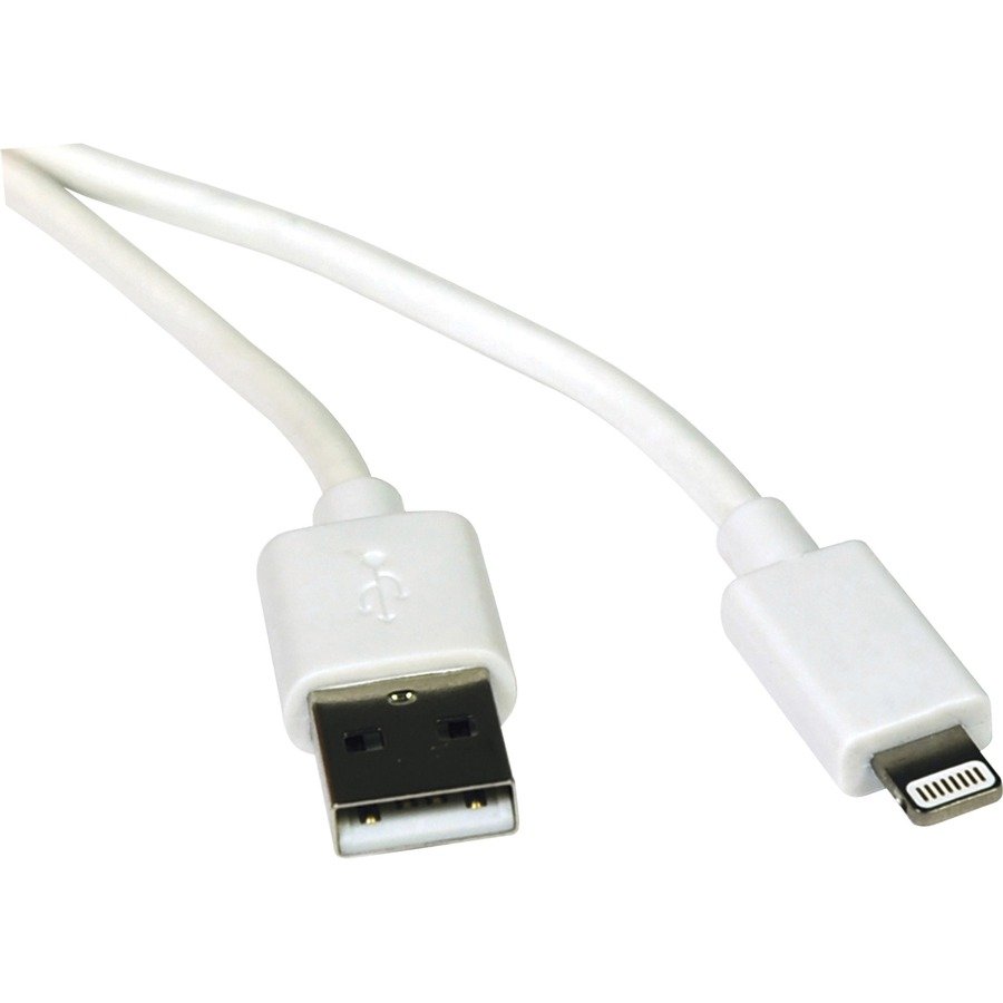 Tripp Lite USB-A to Lightning Sync/Charge Cable (M/M) MFi Certified White 3 ft. (0.9 m)