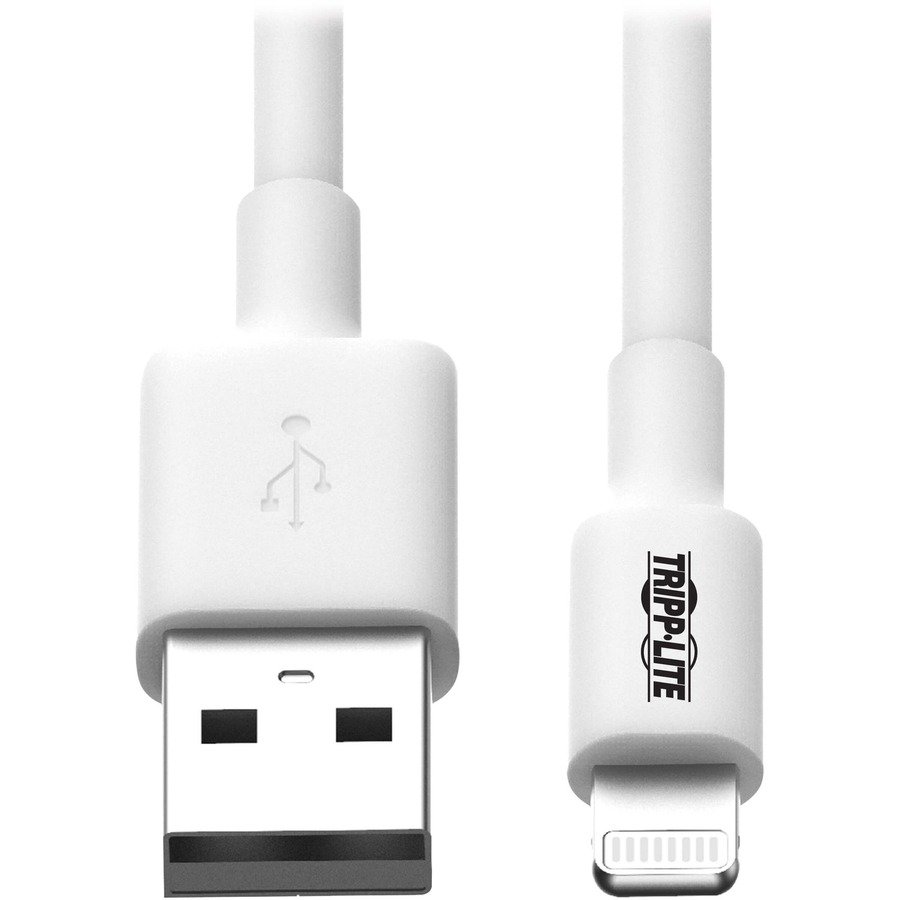 Tripp Lite USB-A to Lightning Sync/Charge Cable (M/M) MFi Certified White 6 ft. (1.8 m)