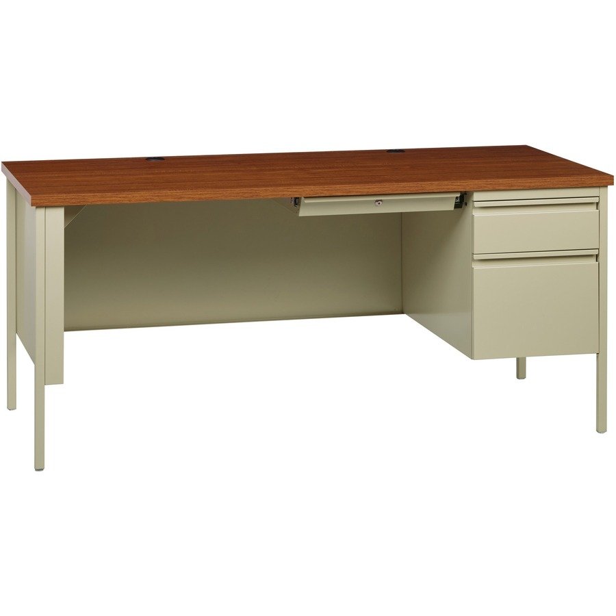 Lorell Fortress Series Right-Pedestal Desk