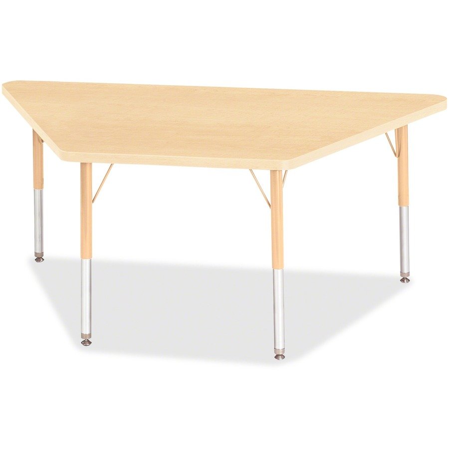Jonti-Craft Berries Maple Top Elementary Height Trapezoid Table
