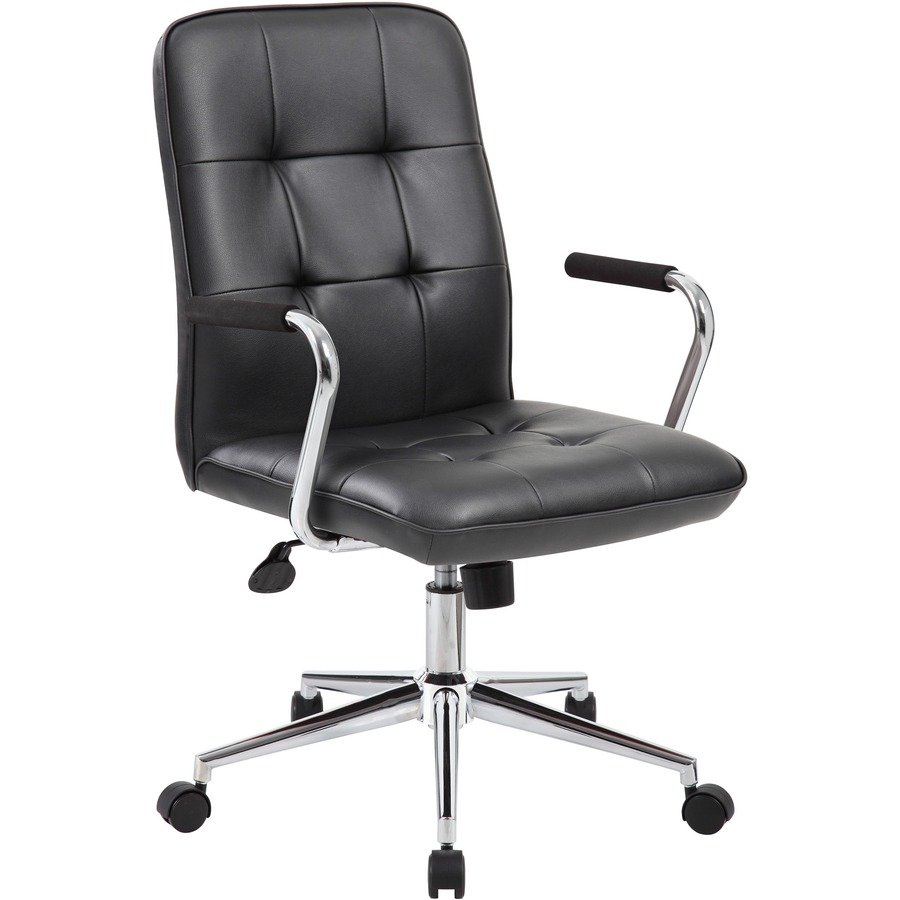 Boss Modern Office Chair with Chrome Arms