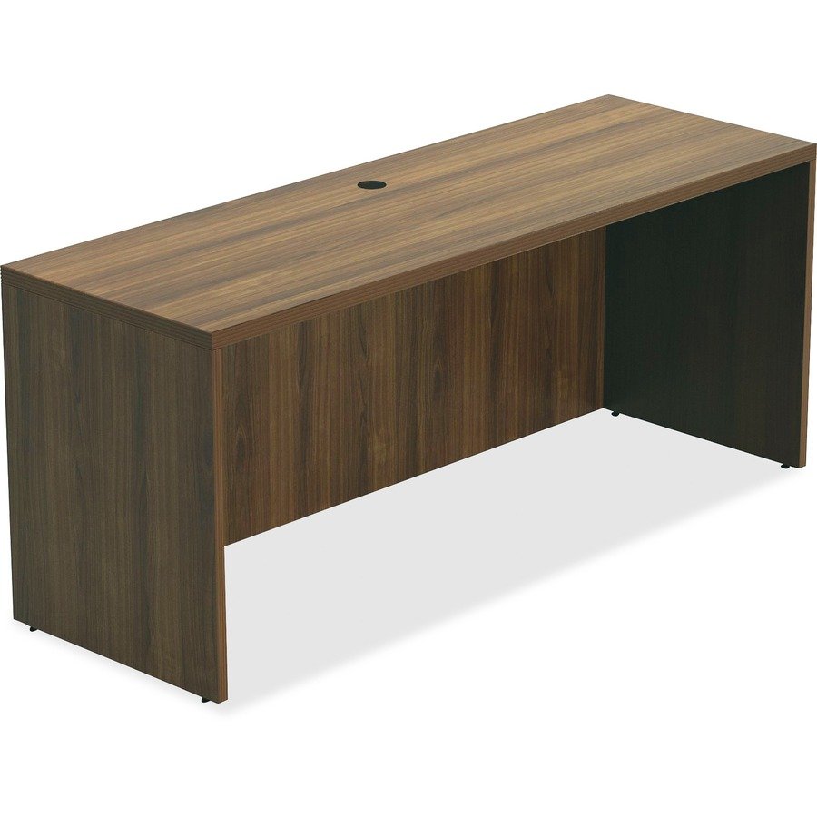 Lorell Chateau Series Walnut Laminate Desking Credenza