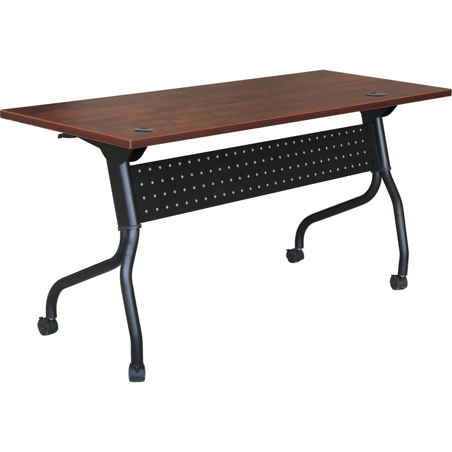 Lorell Cherry Flip Top Training Table