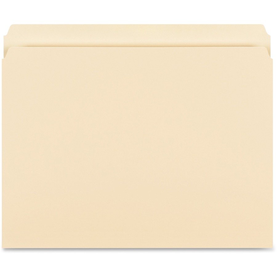 Business Source Straight Tab Cut Letter Recycled Storage Folder