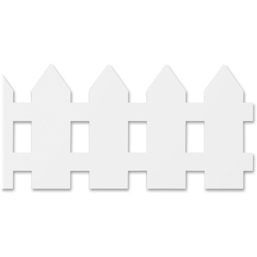 Hygloss White Fence Design Border Strips