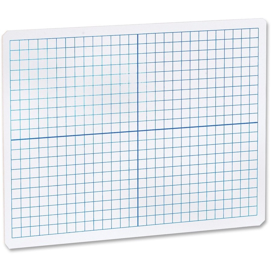 Flipside Grid Side/Plain Side Dry Erase Lap Board
