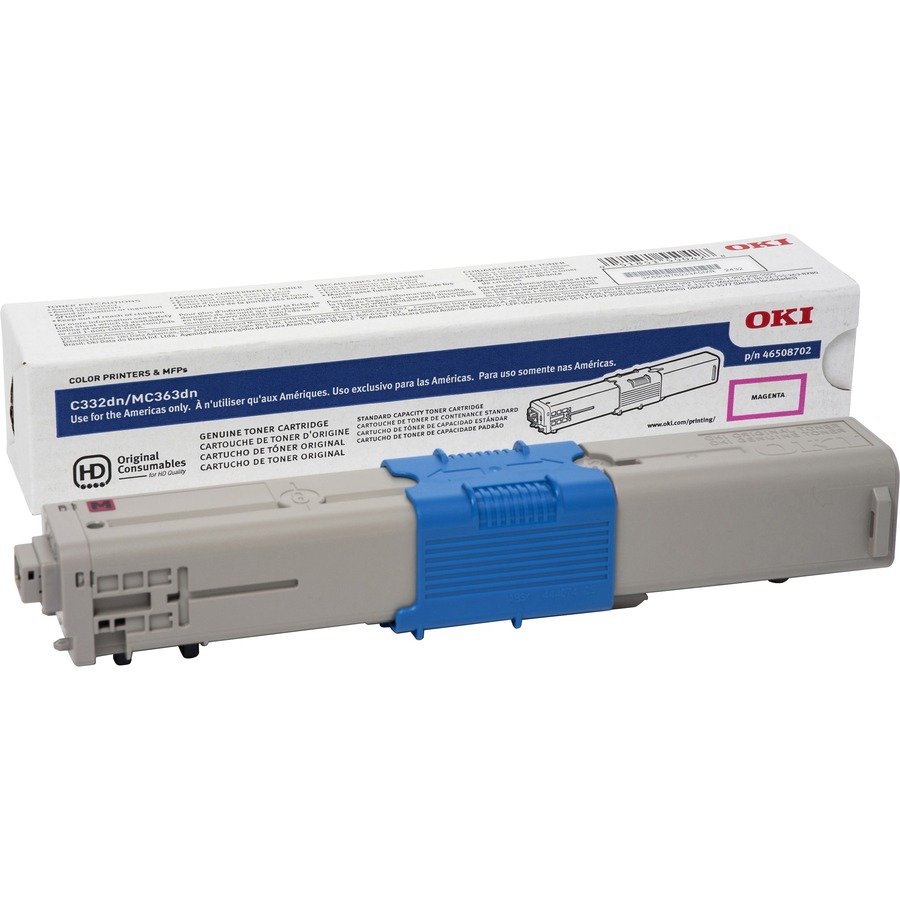 Oki Original LED Toner Cartridge - Magenta - 1 Each