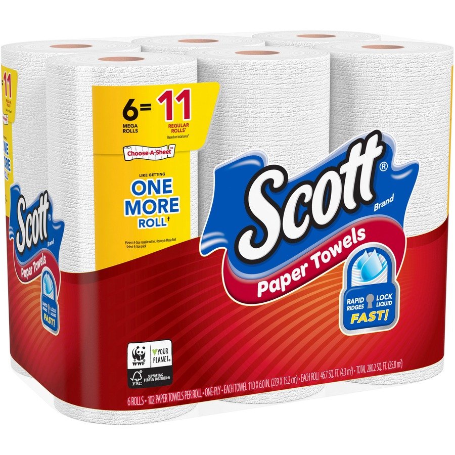 Scott Choose-A-Sheet Paper Towels - Mega Rolls