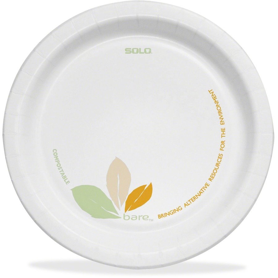 Solo Bare 8-1/2" Paper Dinnerware Plates