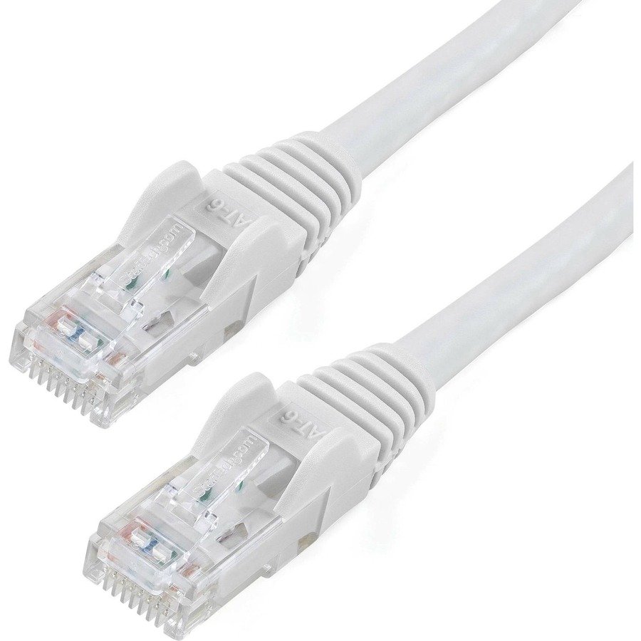 StarTech.com 6in CAT6 Ethernet Cable - White Snagless Gigabit - 100W PoE UTP 650MHz Category 6 Patch Cord UL Certified Wiring/TIA