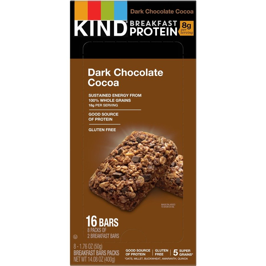 PROTEIN Dark Chocolate Cocoa Breakfast Bars 6ct