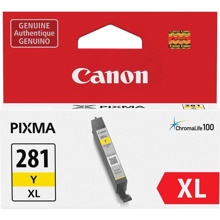Canon CLI-281XL Original Inkjet Ink Cartridge - Yellow - 1 Each