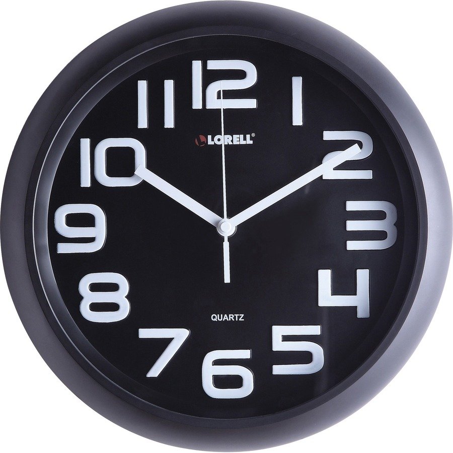 Lorell 11-5/8" Quiet Wall Clock