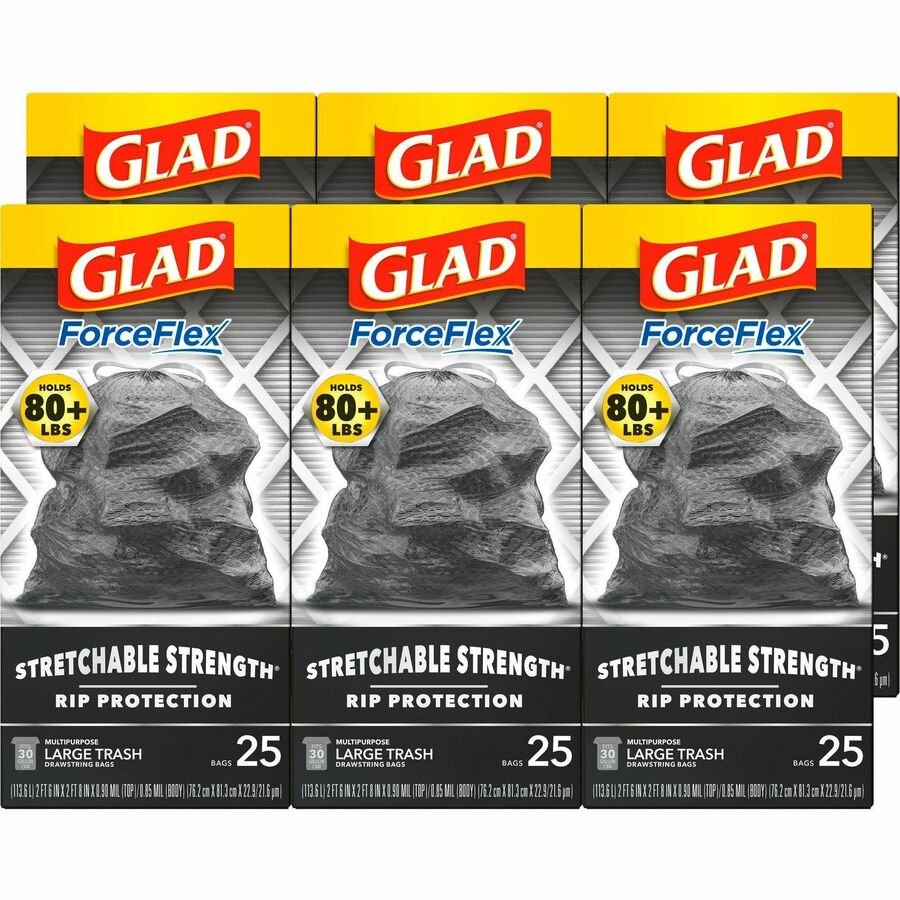Glad ForceFlexPlus Large Drawstring Trash Bags