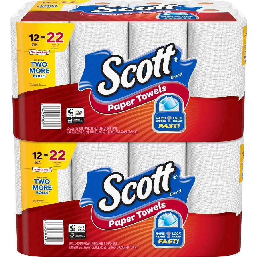 Scott Choose-A-Sheet Paper Towels - Mega Rolls