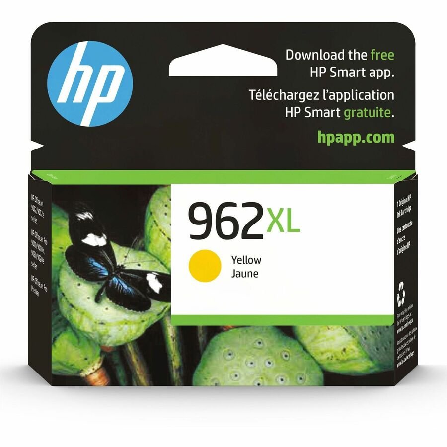 HP 962XL (3JA02AN) Original High Yield Inkjet Ink Cartridge - Yellow - 1 Each
