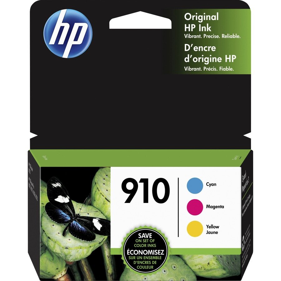 HP 910 (3YN97AN) Original Standard Yield Inkjet Ink Cartridge - Cyan, Magenta, Yellow - 1 Each