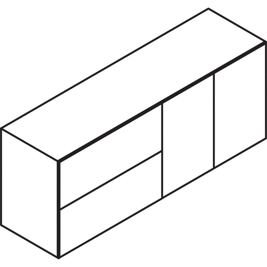 Lacasse Concept 70 Book Case Credenza,Lateral File,24