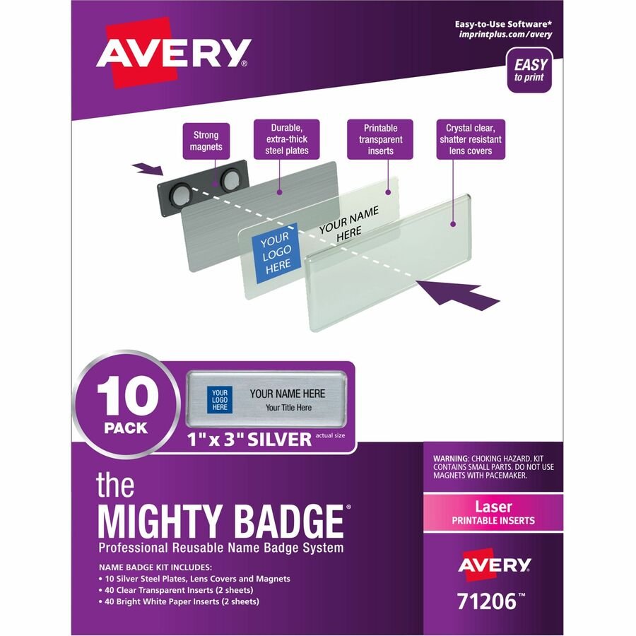 The Mighty Badge&reg; Mighty Badge Professional Reusable Name Badge System