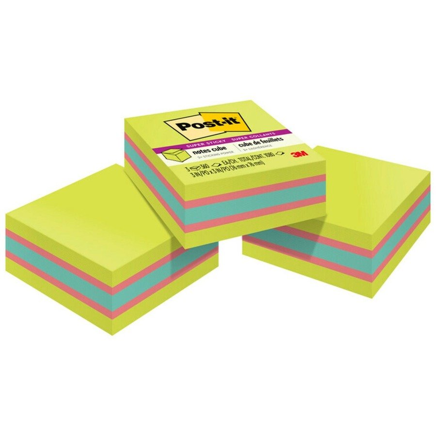 Post-it&reg; Super Sticky Notes Cube