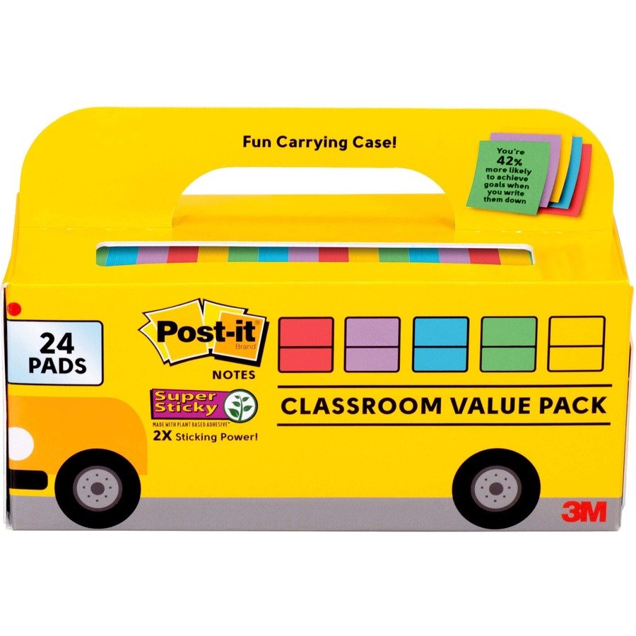 Post-it&reg; Super Sticky Notes Bus Cabinet Pack