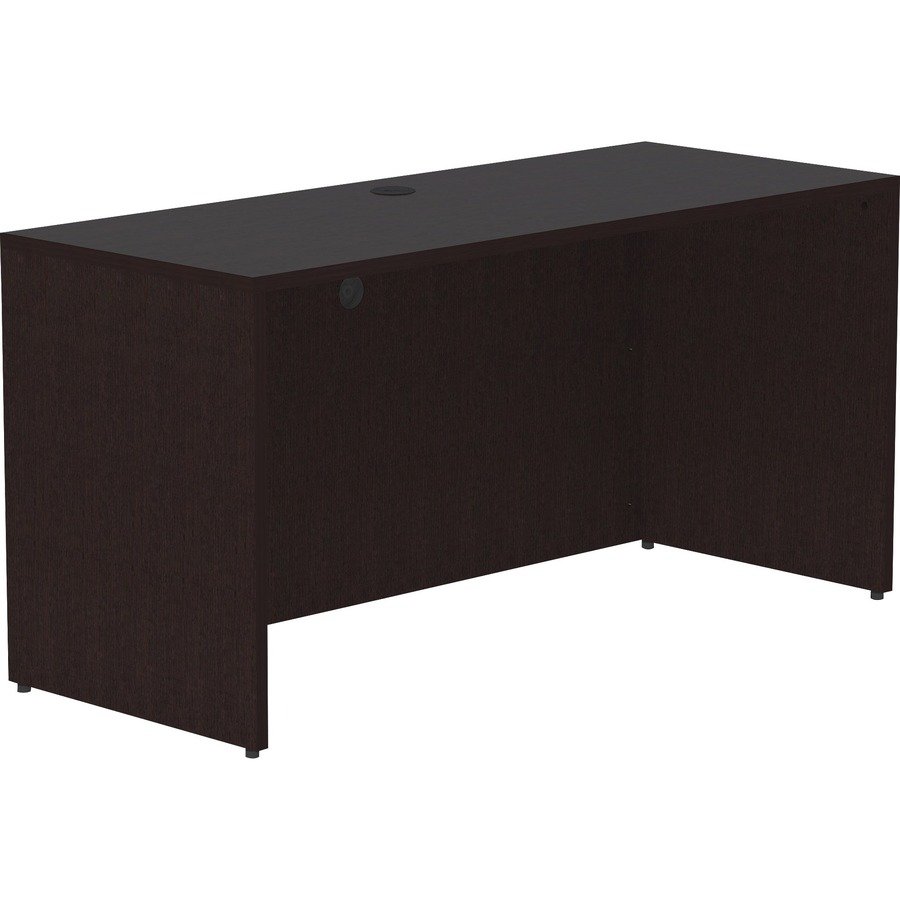 Lorell Essentials Espresso Laminate Credenza Shell