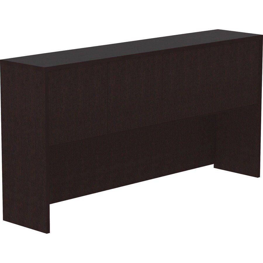 Lorell Essentials Espresso Laminate 4-door Hutch