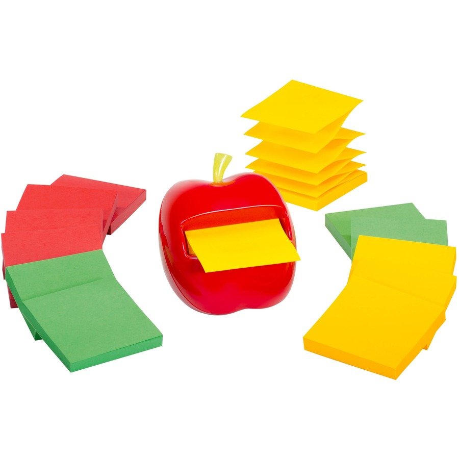 Post-it&reg; Dispenser Note Apple Shape Dispenser