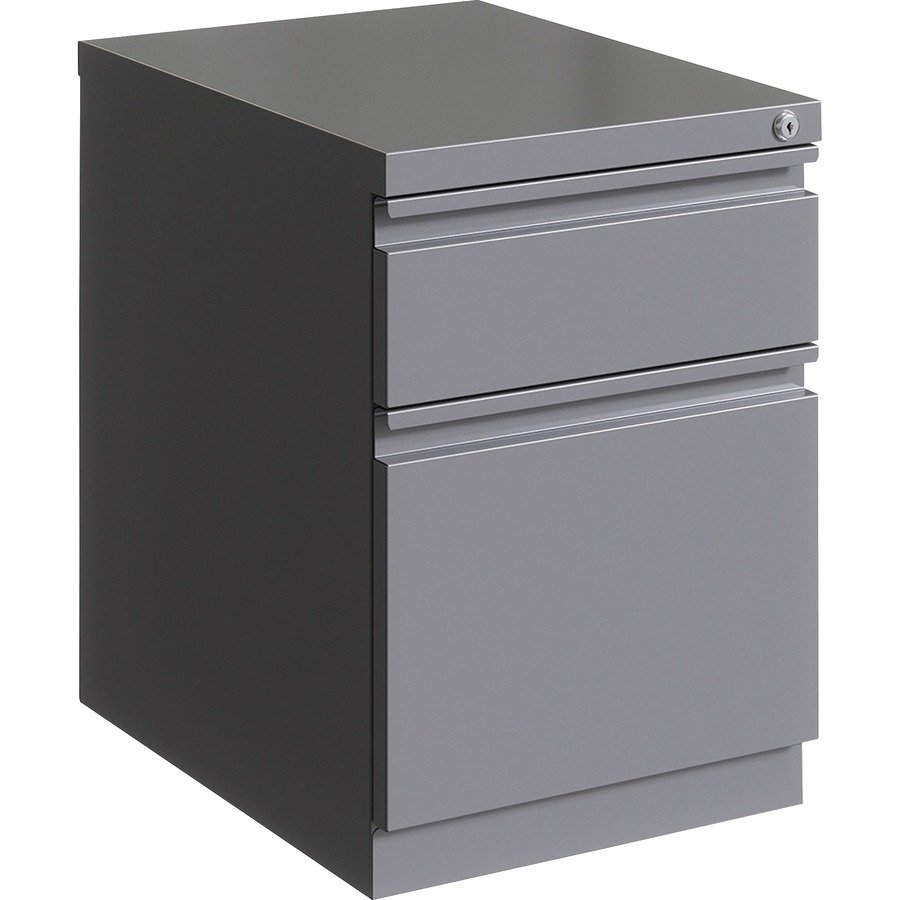 Lorell 20" 2-drawer Box/File Steel Mobile Pedestal